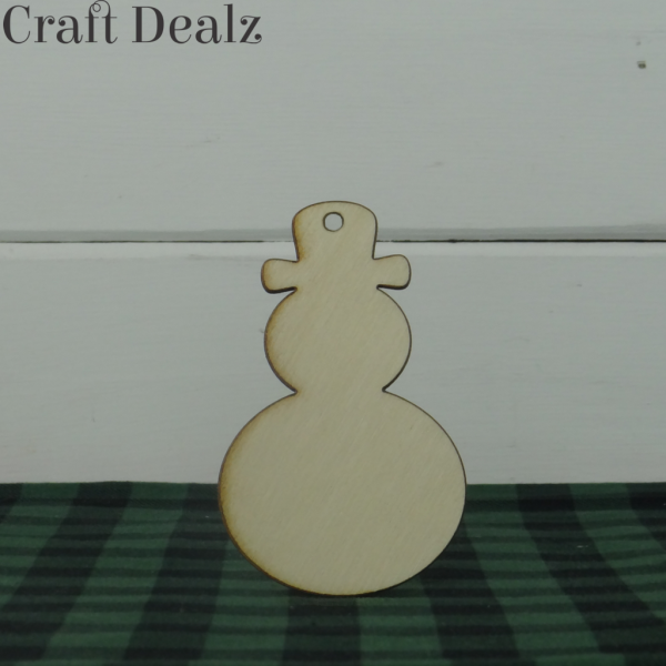 Snowman with hat charm 6 pack