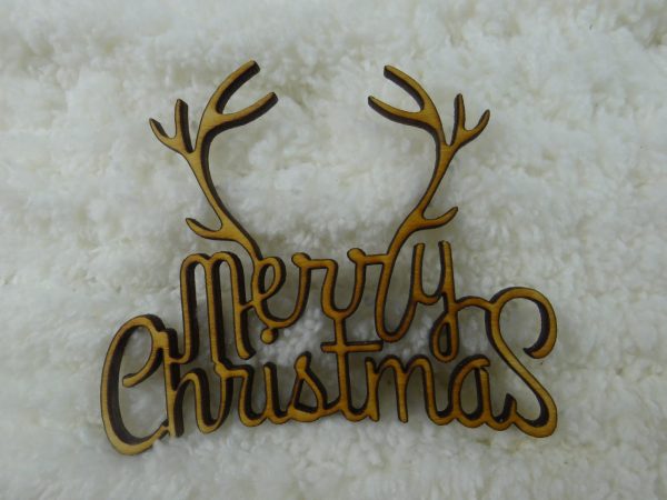 Merry Christmas w/ antlers - Image 3