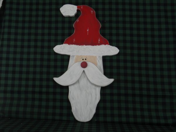 Prim 3 piece Santa with nose and mustache