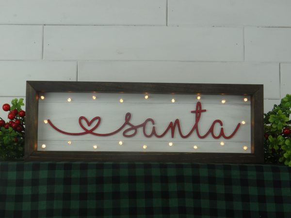 Laser Santa with heart word - Image 3