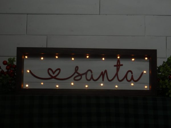 Laser Santa with heart word - Image 2