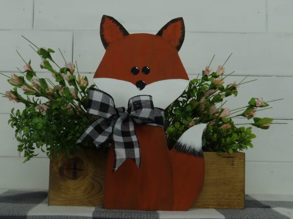 Free Standing Wood Fox