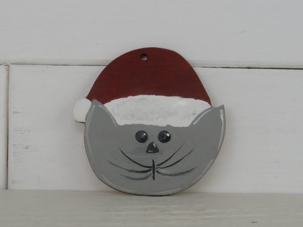 Santa Kitty Charm