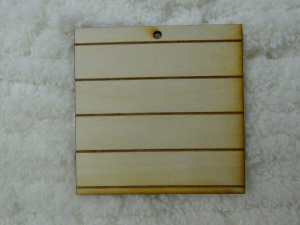 3" Faux Pallet Square Charm 6 Pack