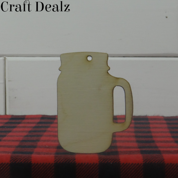 mason jar with handle charm