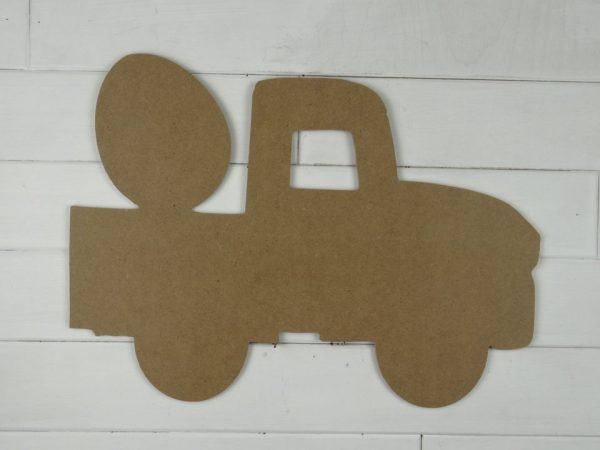 Truck with Egg Blank Cutout