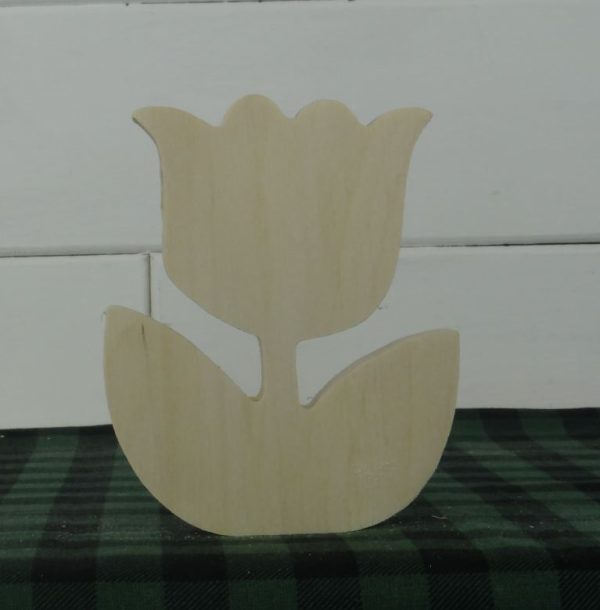 Mini Wooden Tulip Cutout