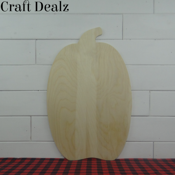 Wooden Tall Skinny Pumpkin Cutout