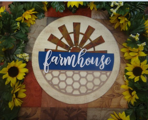 Windmill Honeycomb Farmhouse Overlay