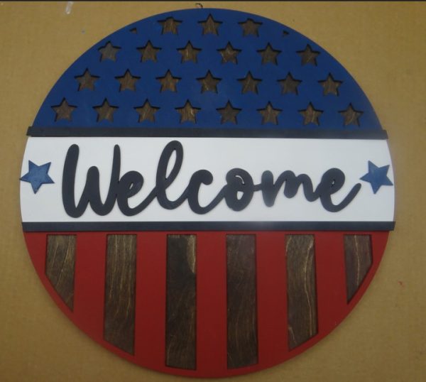 Welcome, Stars and Stripes Overlay