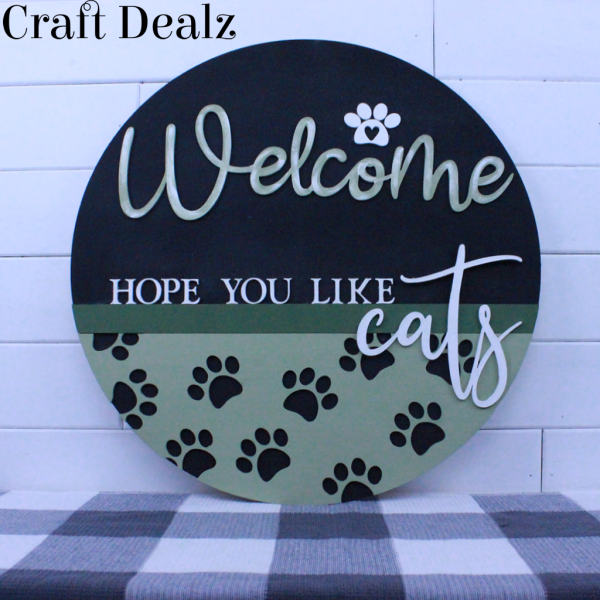 Welcome w Cats Overlay