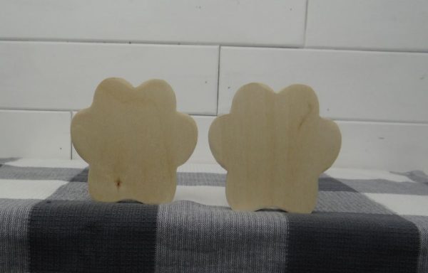 Wood Freestanding Paw Print