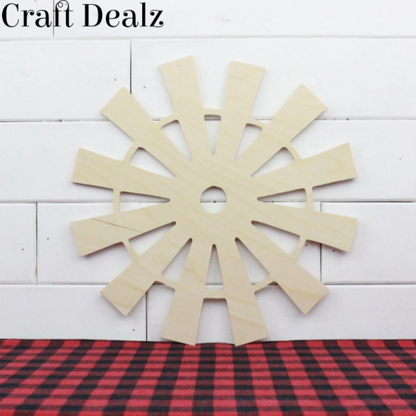 Wooden Full Windmill Cutout