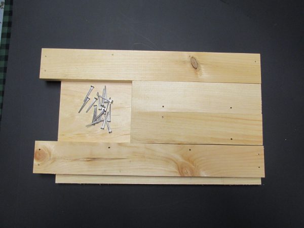 Wood Serving Tray w Nails