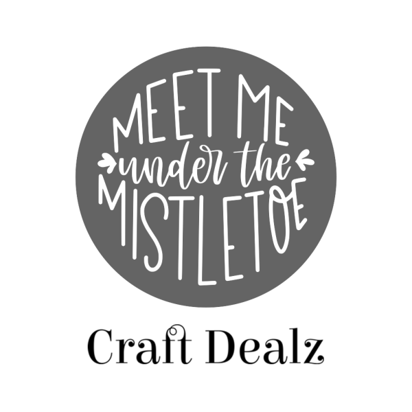 Meet Me Under the Mistletoe Round Stencil