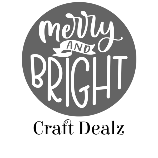 Merry and Bright Round Stencil