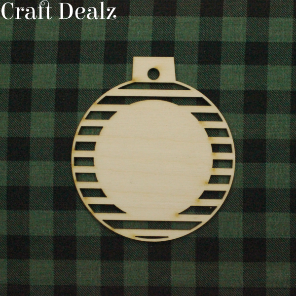 Laser Round Tree Ornament