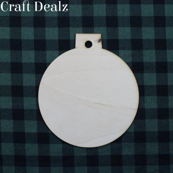 Wooden Round Ornament 3 Pack