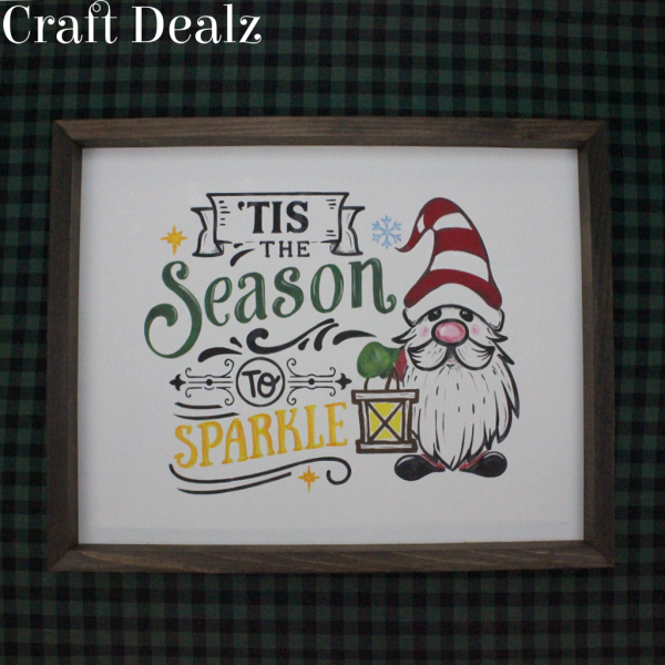 Season to Sparkle Gnome Stencil