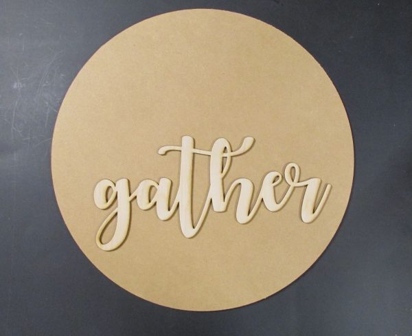 Laser 14" gather word