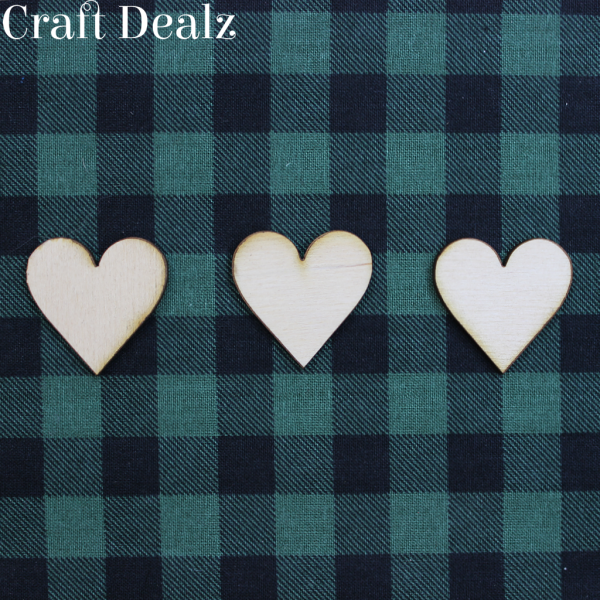 Laser 1.25" Hearts 25 Pack