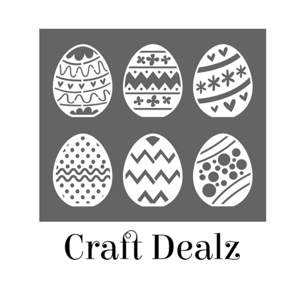 4" Egg Stencil 6 Pack