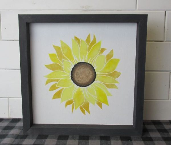 Sunflower Stencil