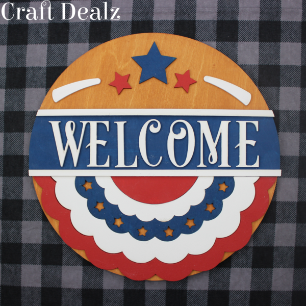 Patriotic Banner Welcome Overlay