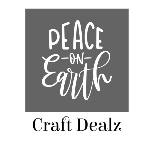 Peace on Earth Round Stencil