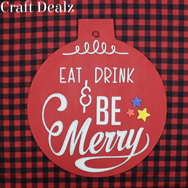 Laser Eat Drink and Be Merry words