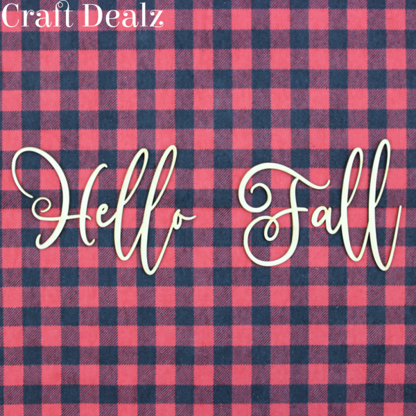 Laser Hello Fall Uppercase