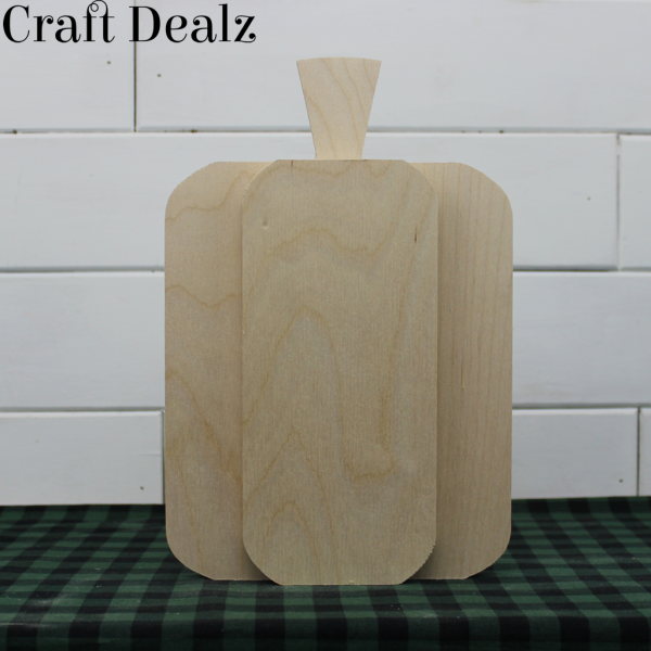 Wooden Rustic Pumpkin-2 Piece