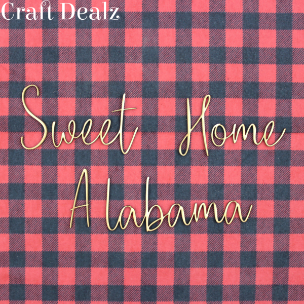 Laser Sweet Home Alabama Words