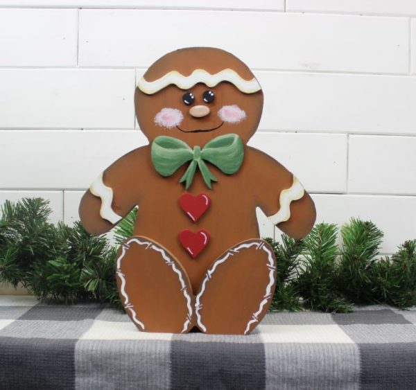 Wood Sitting Gingerbread