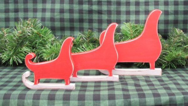 Wood Stand Alone Sleigh