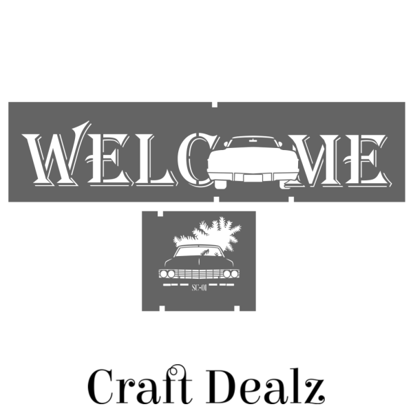 Car wTree Welcome Overlay Stencil - Image 2