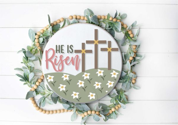 Laser He Is Risen Overlay