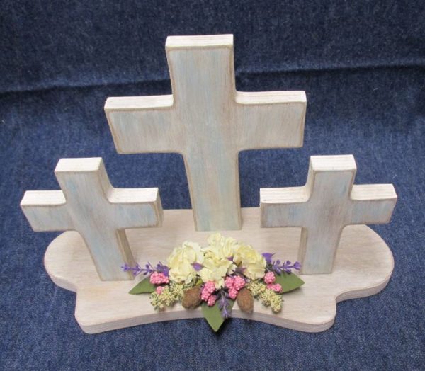 Wooden Crosses on Base - Image 2