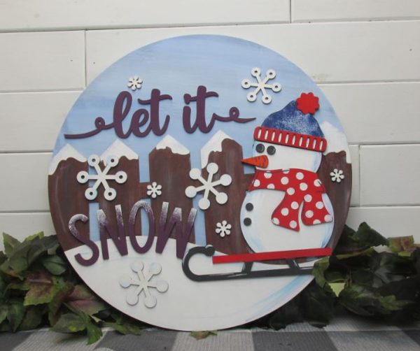 Laser Let it Snow Overlay w Circle