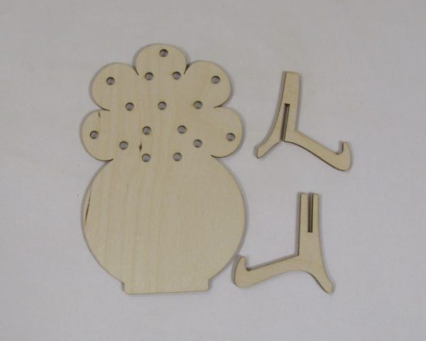 3 Piece Flower Holder Cutout - Image 2