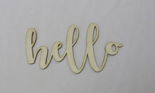 Laser Hand Written Hello 6"