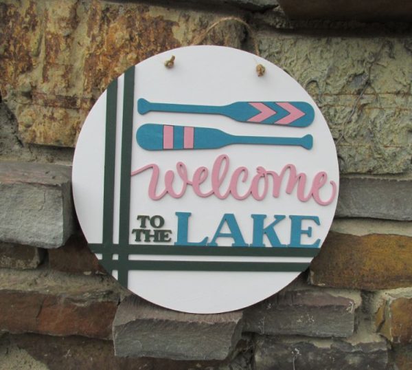 Welcome to the Lake w Oars Overlay