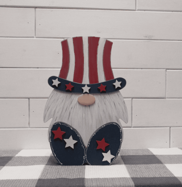 Sitting Gnome Uncle Sam