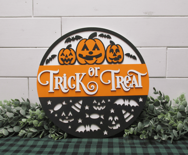 Trick or Treat w Pumpkins Overlay