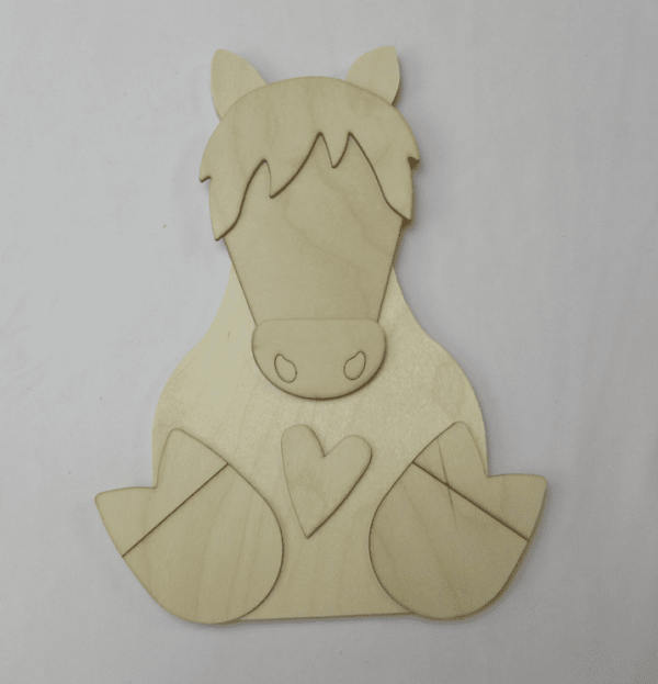 Wooden Sitting Horse - Image 2