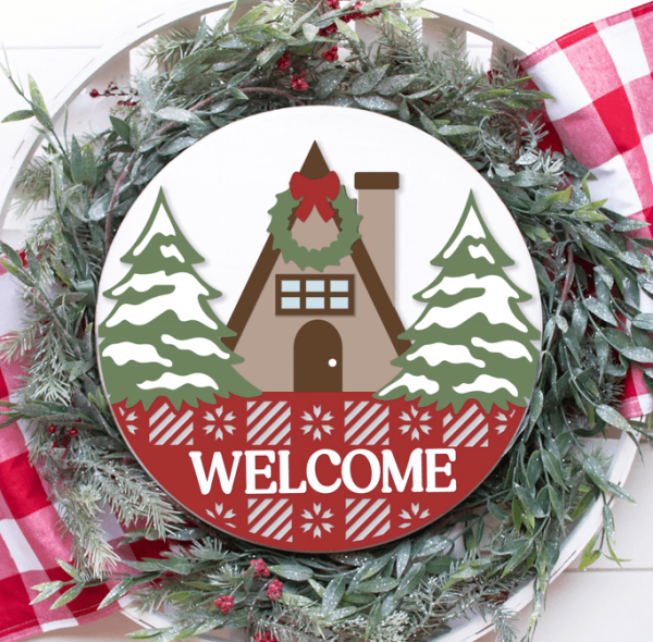 Welcome Winter Lodge Overlay