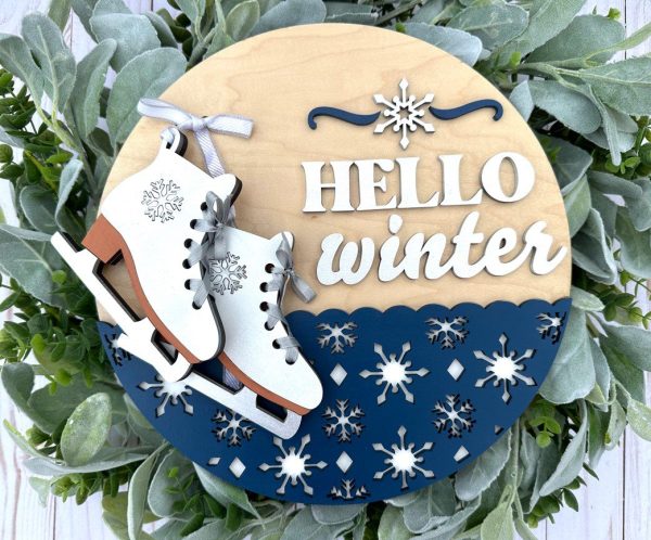 Hello Winter w Skates Overlay