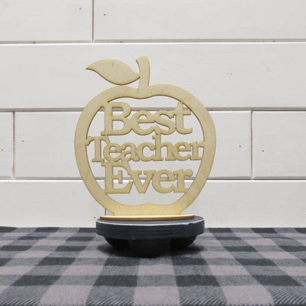 Laser Best Teacher Ever Apple