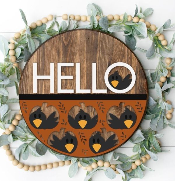 Hello with Crows Overlay