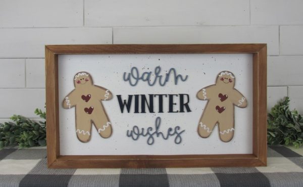 Warm Winter Wishes Sign Kit